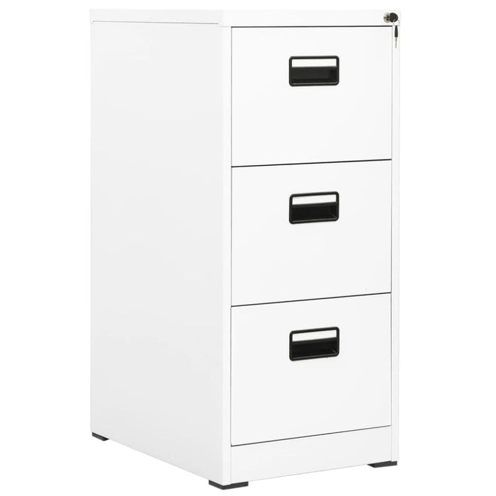 Filing Cabinet White 46x62x102.5 Cm Steel Ttlxia