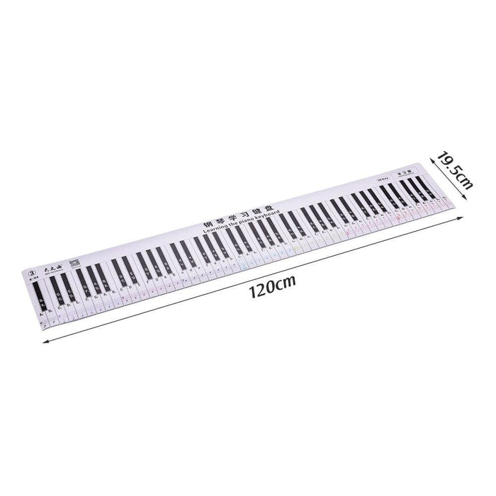 Fingering Version 88 Keys Piano Practice Chart Keyboard