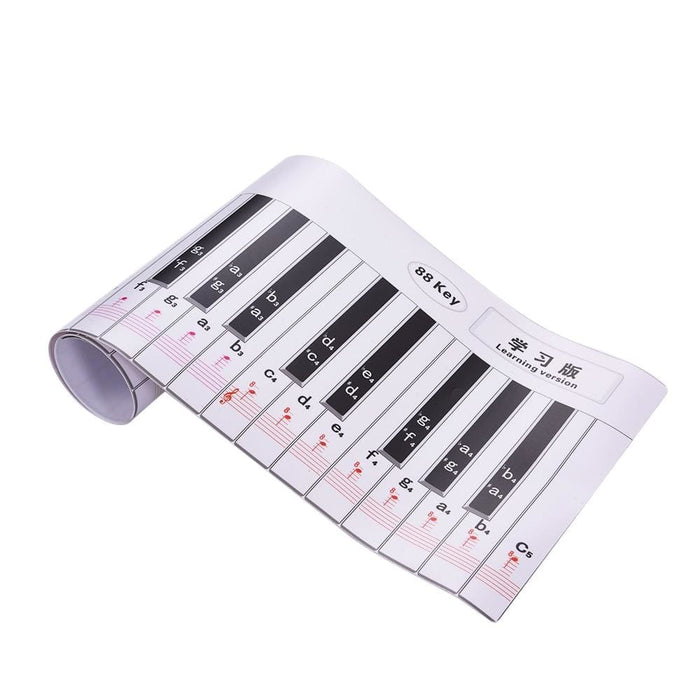 Fingering Version 88 Keys Piano Practice Chart Keyboard