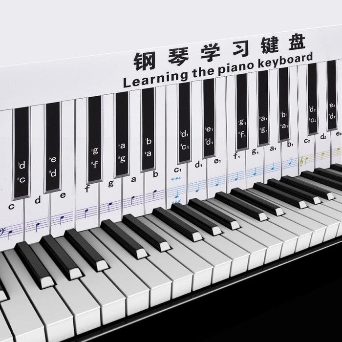 Fingering Version 88 Keys Piano Practice Chart Keyboard