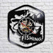 Fisherman Home Decor Silent Quartz Wall Time Clock Fishing