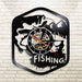 Fisherman Home Decor Silent Quartz Wall Time Clock Fishing