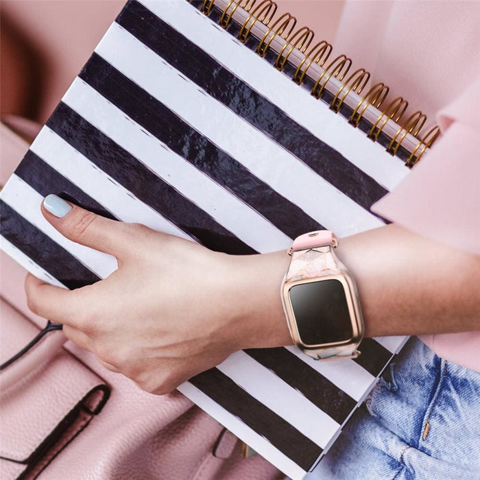 Fitbit Versa Cosmo Case - marble Pink
