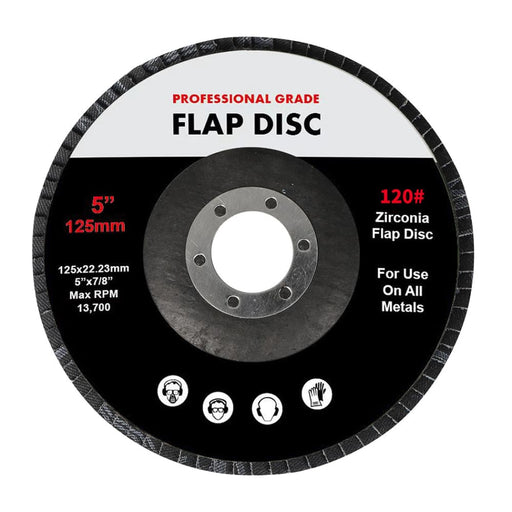 Flap Discs 125mm 5 Zirconia Sanding Wheel 120 # Sander