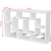 Floating Wall Display Shelf 8 Compartments White Xaxpan