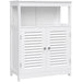 Floor Cabinet With Shelf And 2 Doors White Bbc40wt