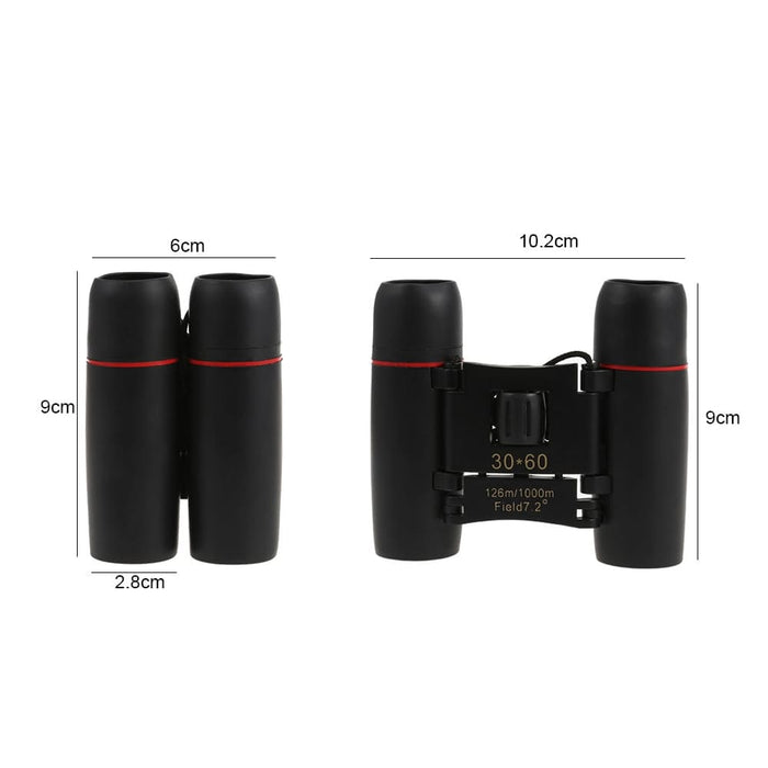 Foldable 30x60 Zoom Binoculars Telescope with Rope