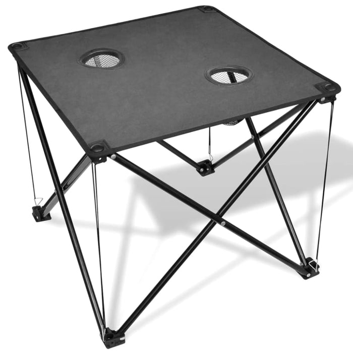 Foldable Camping Table Grey Aoann