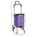 Foldable Shopping Cart Trolley Stainless Steel Basket