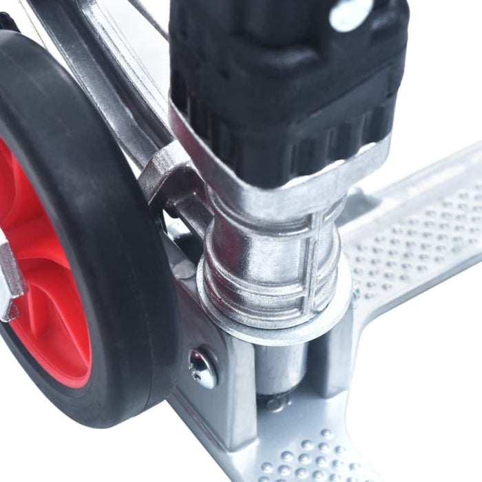 Foldable Stair Transport Trolley 70 Kg Aluminium Silver