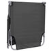 Foldable Sunlounger with Adjustable Backrest Grey Aaxkt