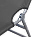 Foldable Sunlounger with Adjustable Backrest Grey Aaxkt