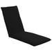 Foldable Sunlounger Oxford Fabric Black Tolbat