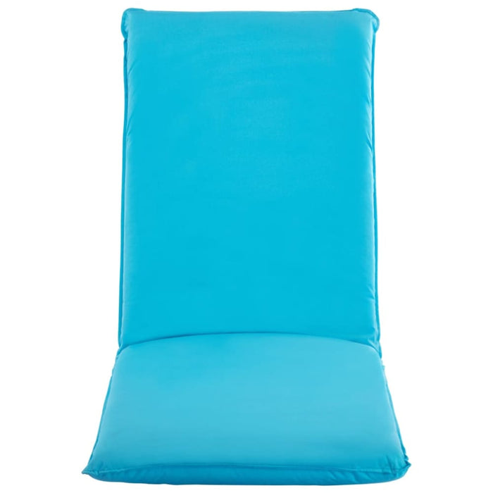 Foldable Sunlounger Oxford Fabric Blue Tolban