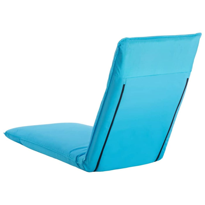 Foldable Sunlounger Oxford Fabric Blue Tolban
