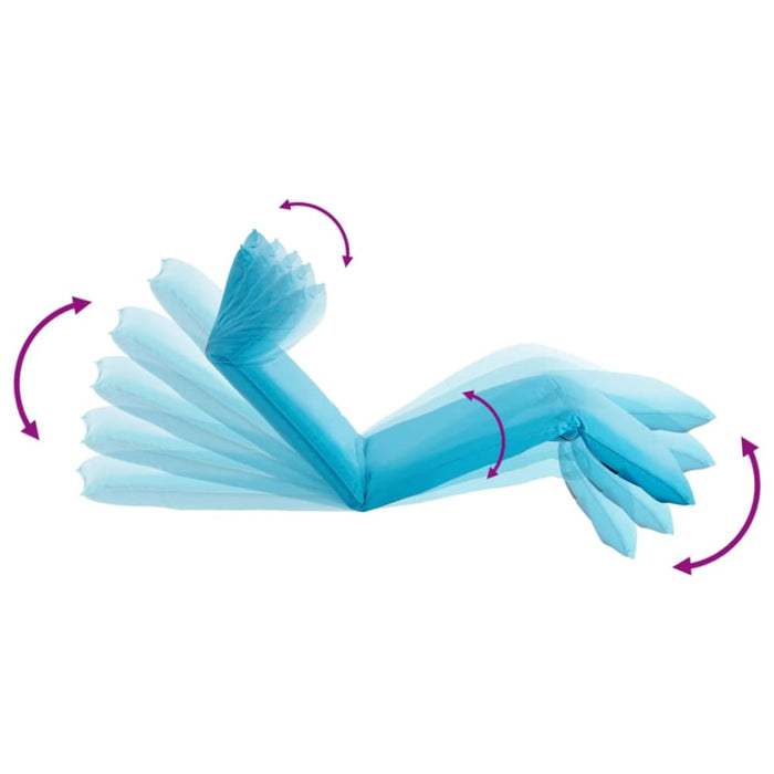 Foldable Sunlounger Oxford Fabric Blue Tolban