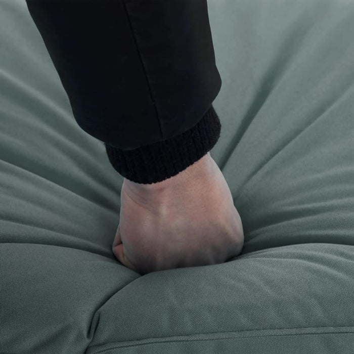 Foldable Sunlounger Oxford Fabric Grey Tolbap