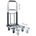 Foldable Transport Trolley 150 Kg Aluminium Silver Oalaan