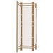 Folding 3-panel Room Divider 120 Cm Bamboo And Canvas Tpblxt