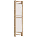 Folding 3-panel Room Divider 120 Cm Bamboo And Canvas Tpblxt