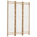 Folding 3-panel Room Divider 120 Cm Bamboo And Canvas Tpblxt