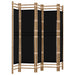 Folding 5-panel Room Divider 200 Cm Bamboo And Canvas Tpblxk