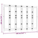Folding 6 - panel Room Divider 240 Cm Bamboo And Canvas