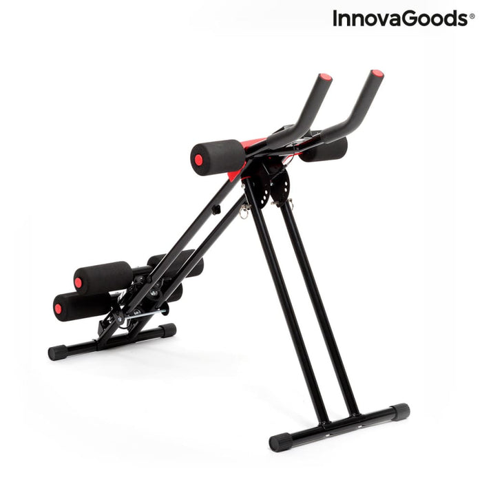 Folding Abdominal Machine with Exercise Guide Plawer
