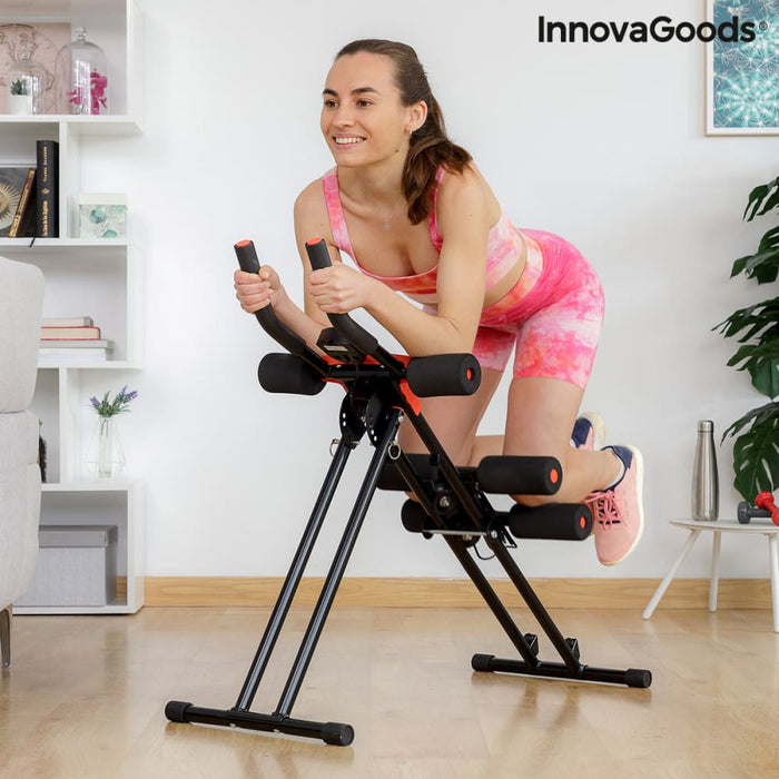 Folding Abdominal Machine with Exercise Guide Plawer