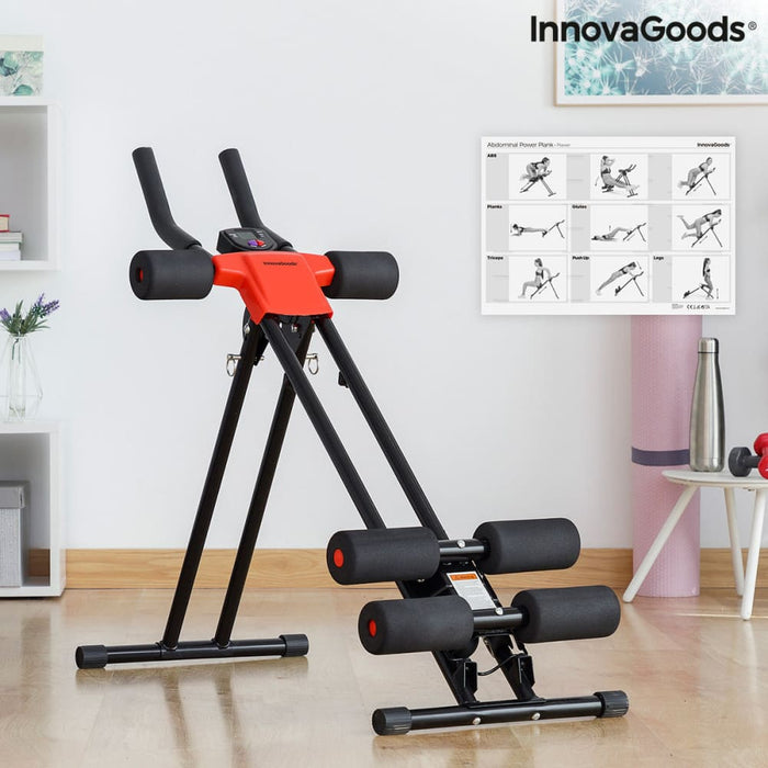 Folding Abdominal Machine with Exercise Guide Plawer