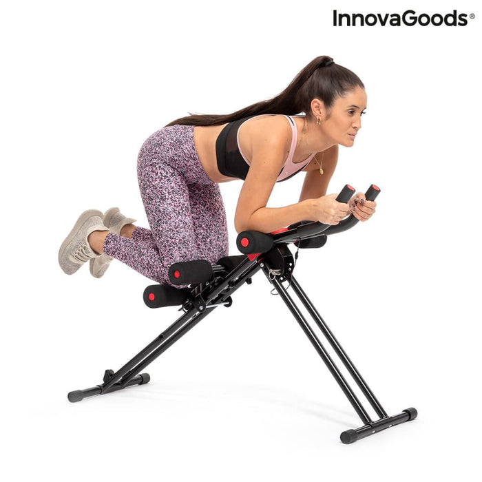 Folding Abdominal Machine with Exercise Guide Plawer