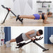 Folding Abdominal Machine with Exercise Guide Plawer