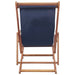 Folding Beach Chair Fabric and Wooden Frame Blue Atkkl