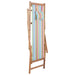 Folding Beach Chair Fabric and Wooden Frame Multicolour
