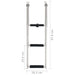 Folding Boarding Ladder 3-step Stainless Steel Kxtia