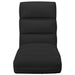 Folding Floor Chair Black Faux Leather Gl61355