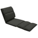 Folding Floor Chair Black Microfibre Txpxlx