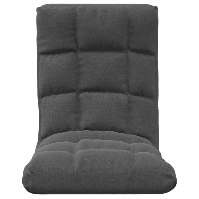 Folding Floor Chair Dark Grey Fabric Ttlpnp