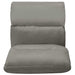 Folding Floor Chair Dark Grey Microfibre Gl621561