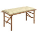 Folding Garden Bench with Cushion 118 Cm Bamboo Tbltnll