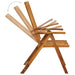 Folding Garden Chairs 6 Pcs with Cushions Solid Acacia Wood