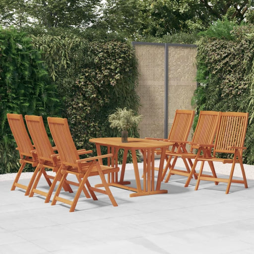 Folding Garden Chairs 6 Pcs Solid Wood Eucalyptus Tbnitap