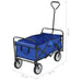 Folding Hand Trolley Steel Blue Oatiik