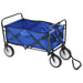 Folding Hand Trolley Steel Blue Oatiik