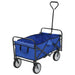 Folding Hand Trolley Steel Blue Oatiik