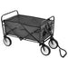 Folding Hand Trolley Steel Grey Oappoo
