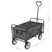 Folding Hand Trolley Steel Grey Oappoo