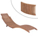 Folding Sun Lounger Solid Teak Wood Aalll