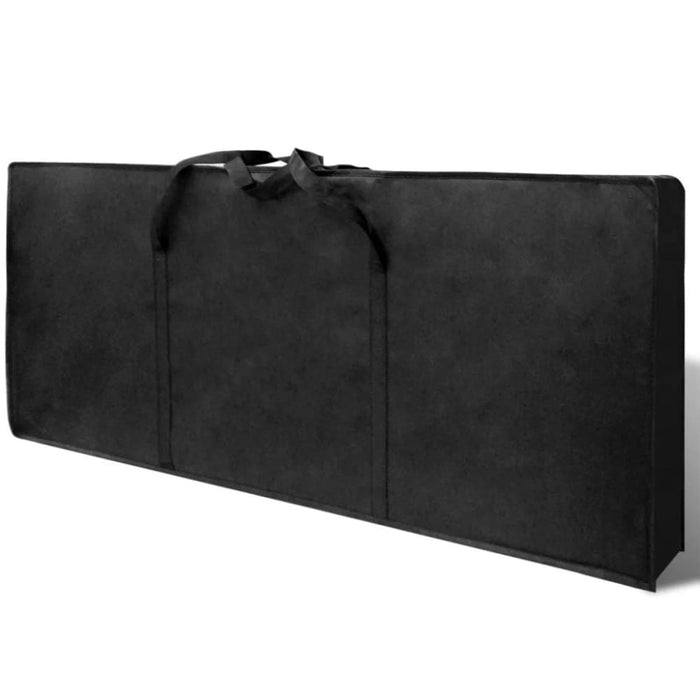 Folding Manicure Nail Table with Castors Black Ooboxt