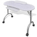 Folding Manicure Nail Table With Castors White Ooboxa
